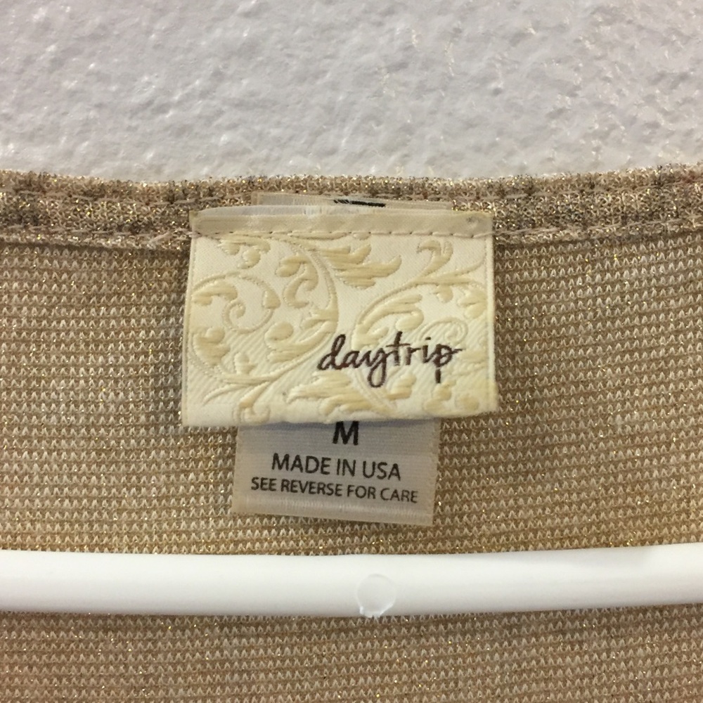 Daytrip Gold Embellished Tee - Picture 2 of 5